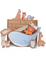 Încarcă imaginea în vizualizatorul Galerie, Animale din lemn - Joc de echilibru